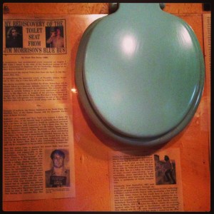 Jim Morrison's toilet seat at New Albanian Brewing