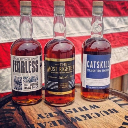 Catskill Distilling Co. whiskey display